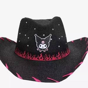 NWT, Kuromi Flame Cowboy Hat, Licensed Sanrio, Hello Kitty and friends